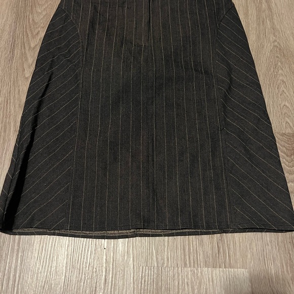 julie mitchell Dresses & Skirts - Sophisticated Black Pinstripe Pencil Skirt